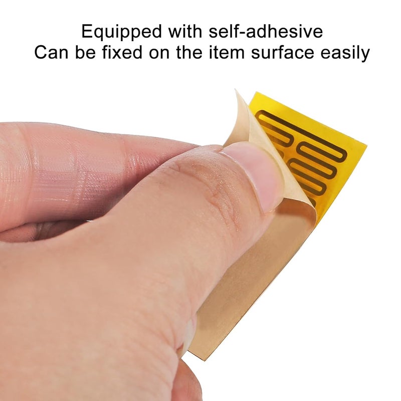 XIITIA 15pcs 25mmx50mm Film Heater Plate Adhesive Pad, PI Heating Elements Film 12V 7W Strip Heater Adhesive Polyimide Heater Plate (12V 7W 25mmx50mm) - Image 5